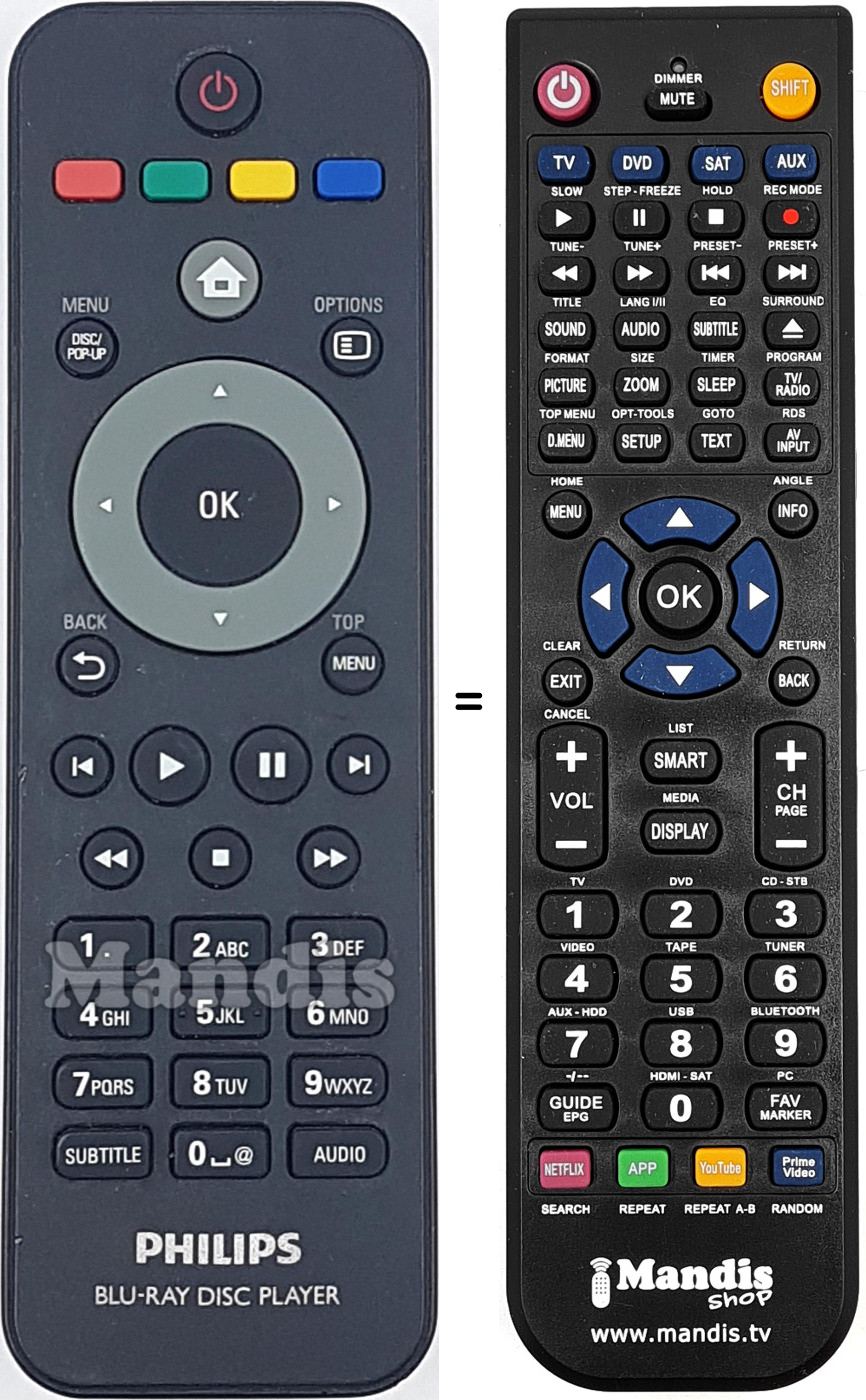 Mando a distancia equivalente REMCON1663