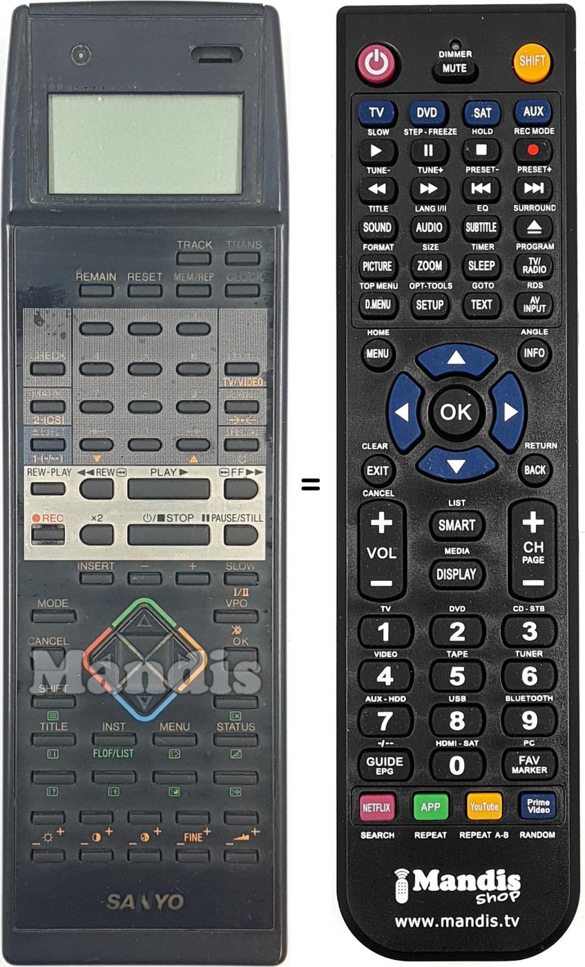 Replacement remote control REMCON2027