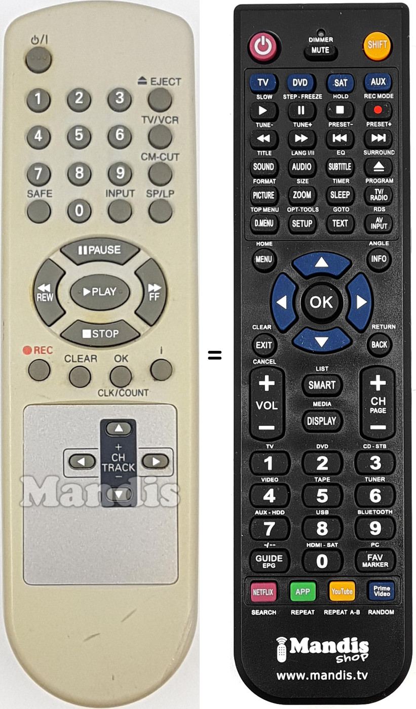 Télécommande équivalente REMCON2056