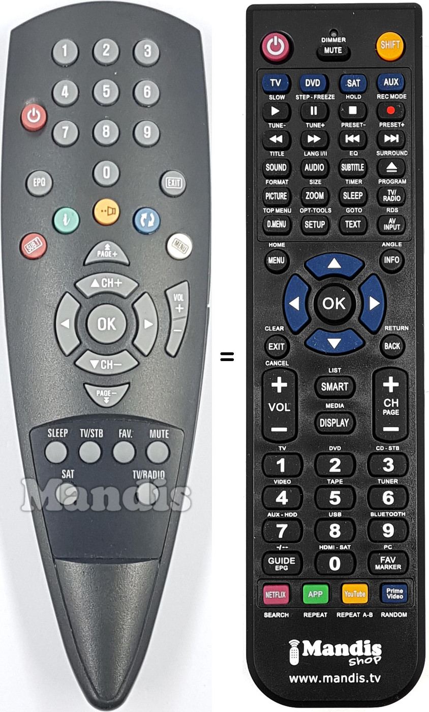 Mando a distancia equivalente REMCON2142