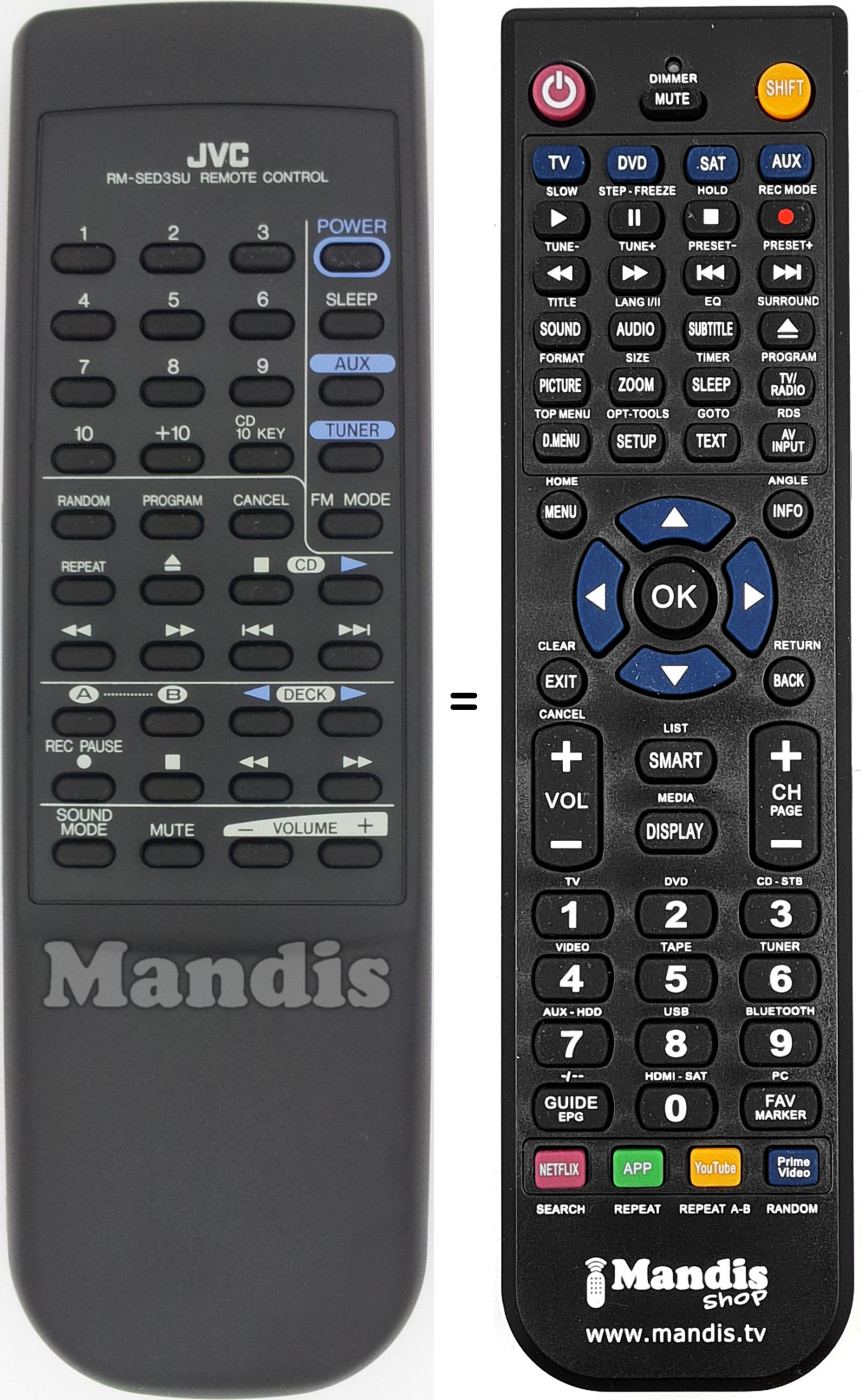 Télécommande équivalente RM-SED3SU