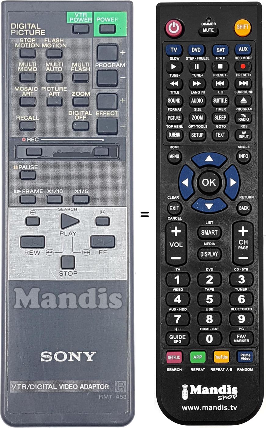 Mando a distancia equivalente RMT-453