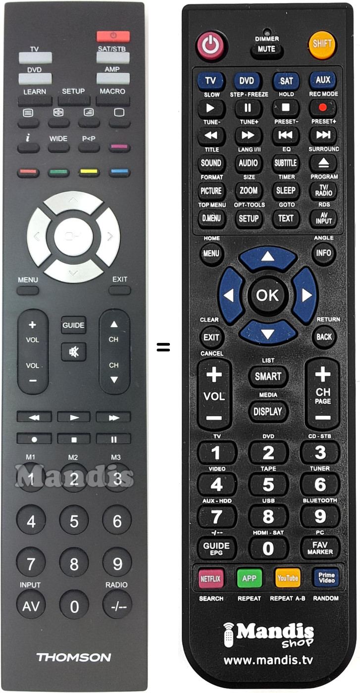 Mando a distancia equivalente ROC4411