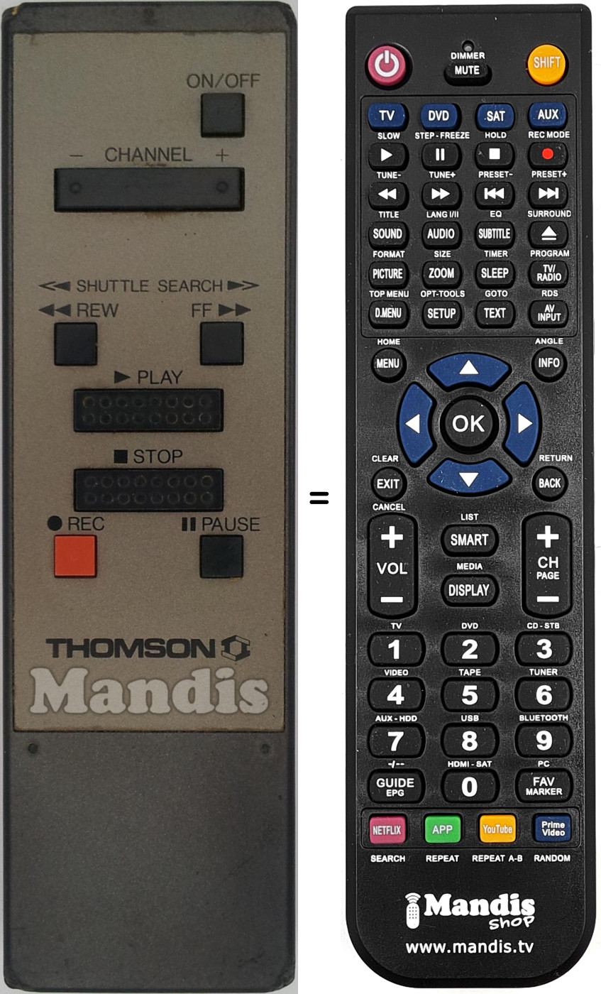 Télécommande équivalente Saba TC352