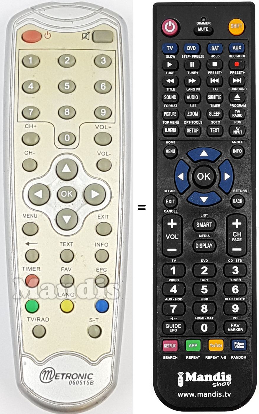 Télécommande équivalente 060515B