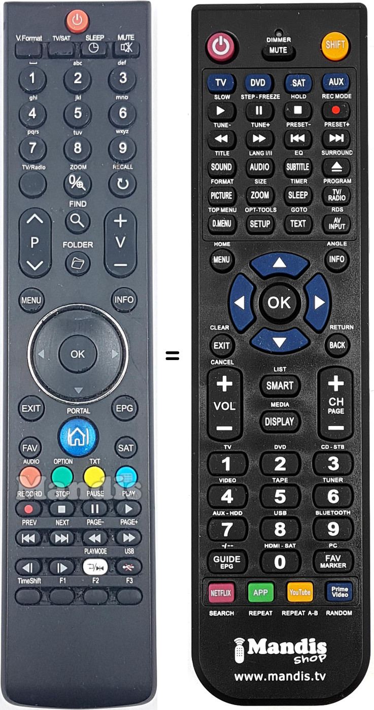 Télécommande équivalente H0F15J399GPD10