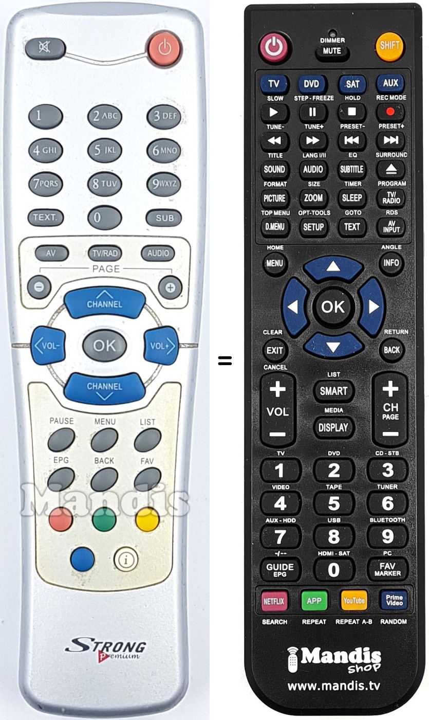 Replacement remote control FRACARRO REMCON1392