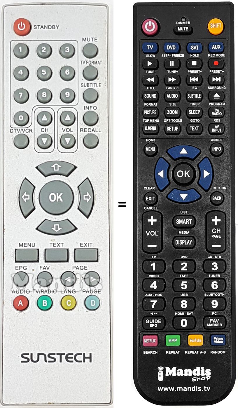 Replacement remote control REMCON1745