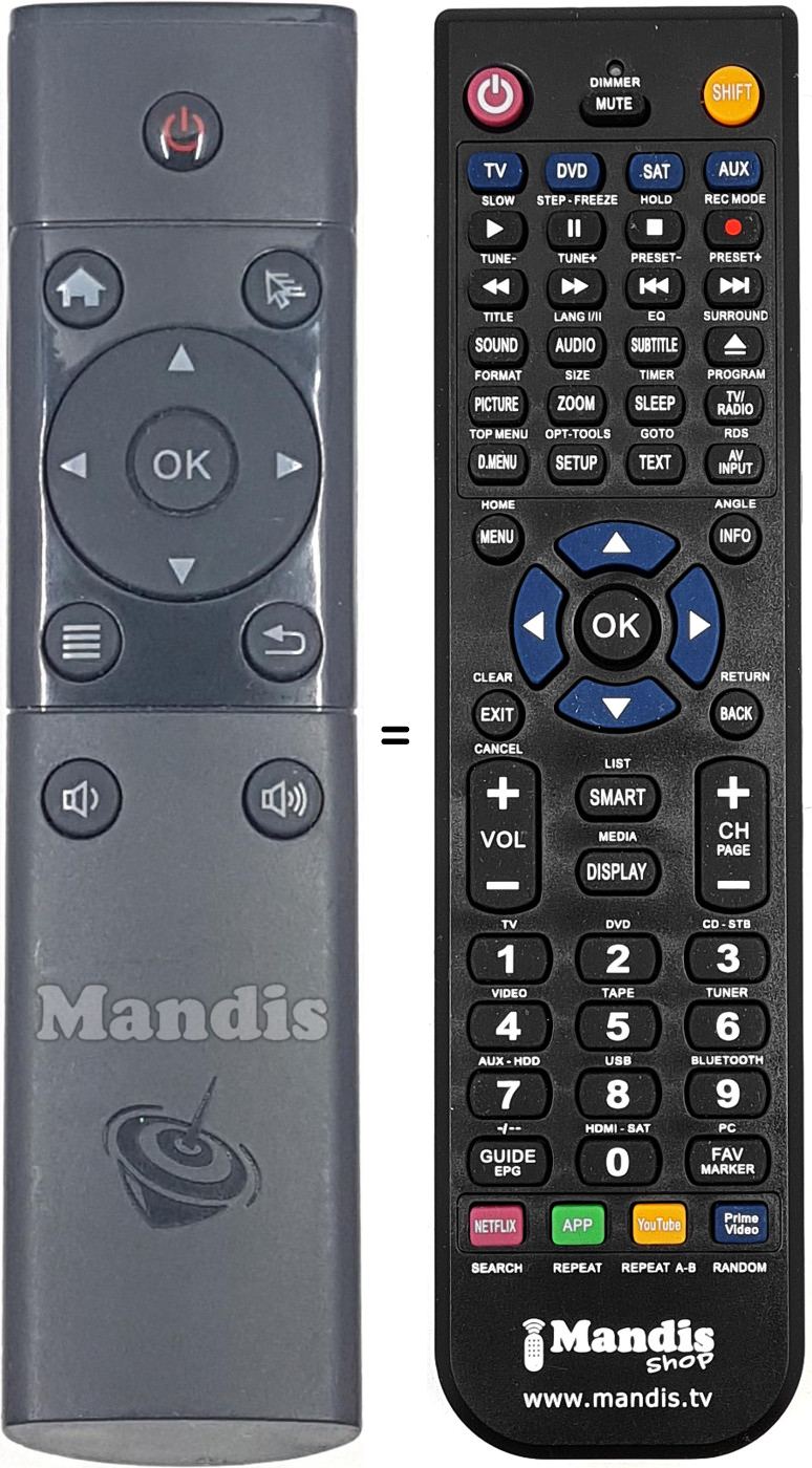Télécommande équivalente REMCON1772