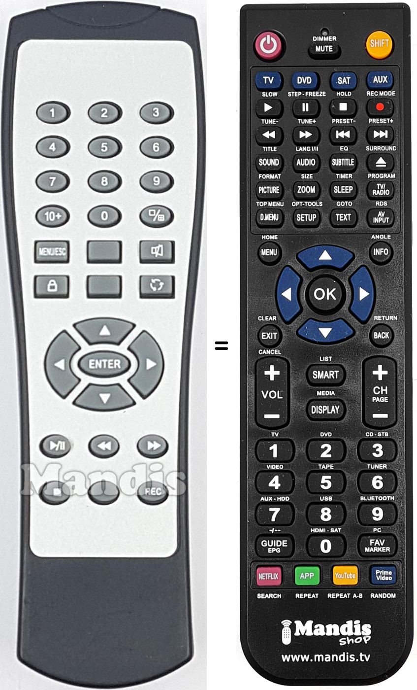 Télécommande équivalente REMCON1975