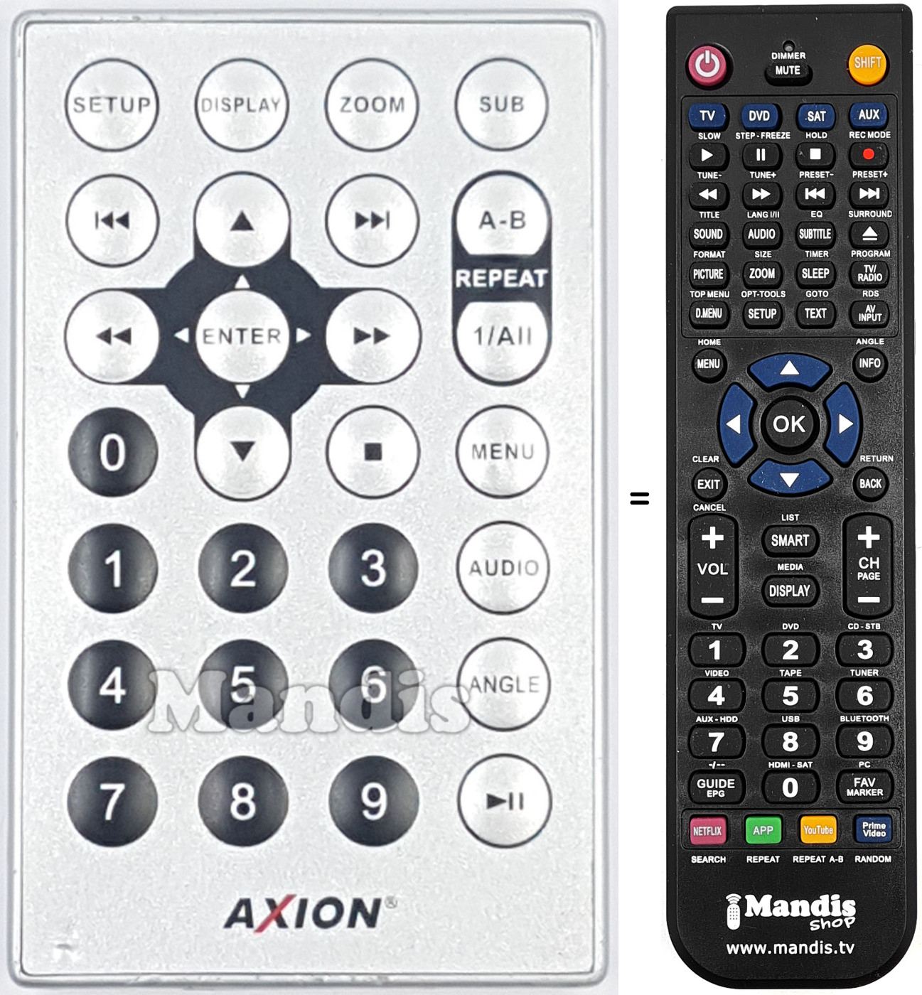 Replacement remote control REMCON2004