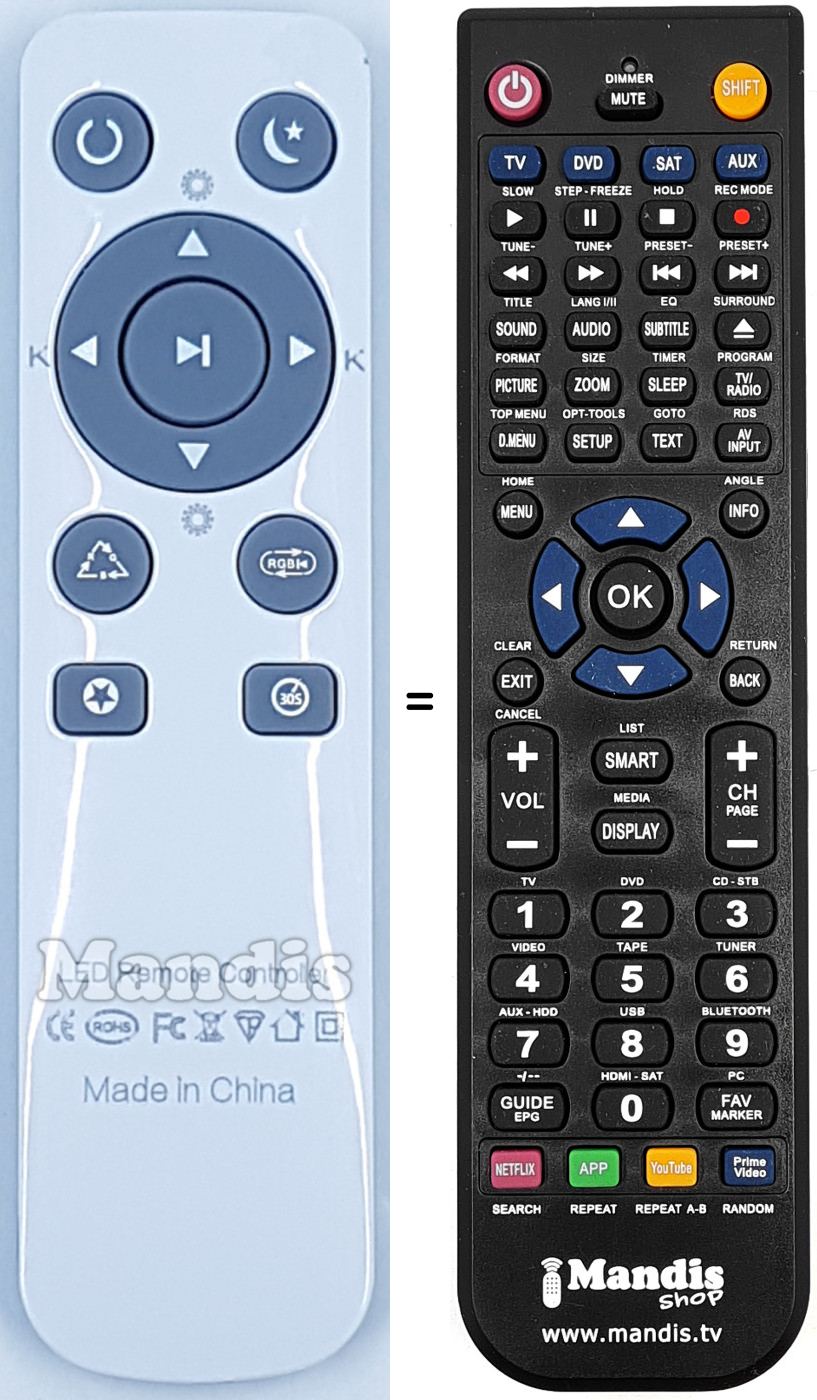 Mando a distancia equivalente REMCON2129