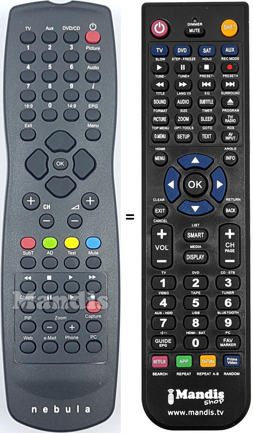 Replacement remote control REMCON2161