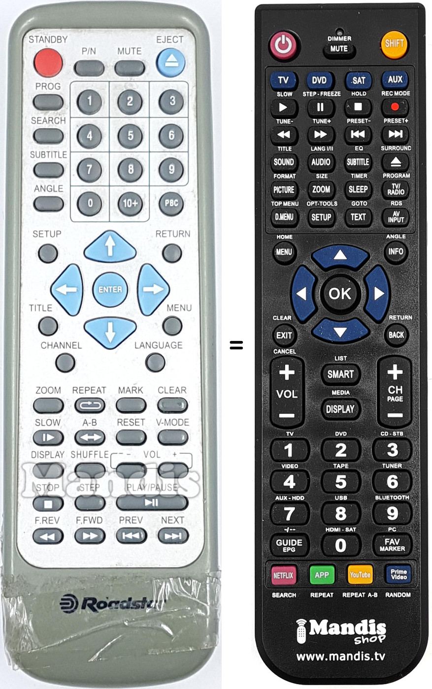 Replacement remote control REMCON2162