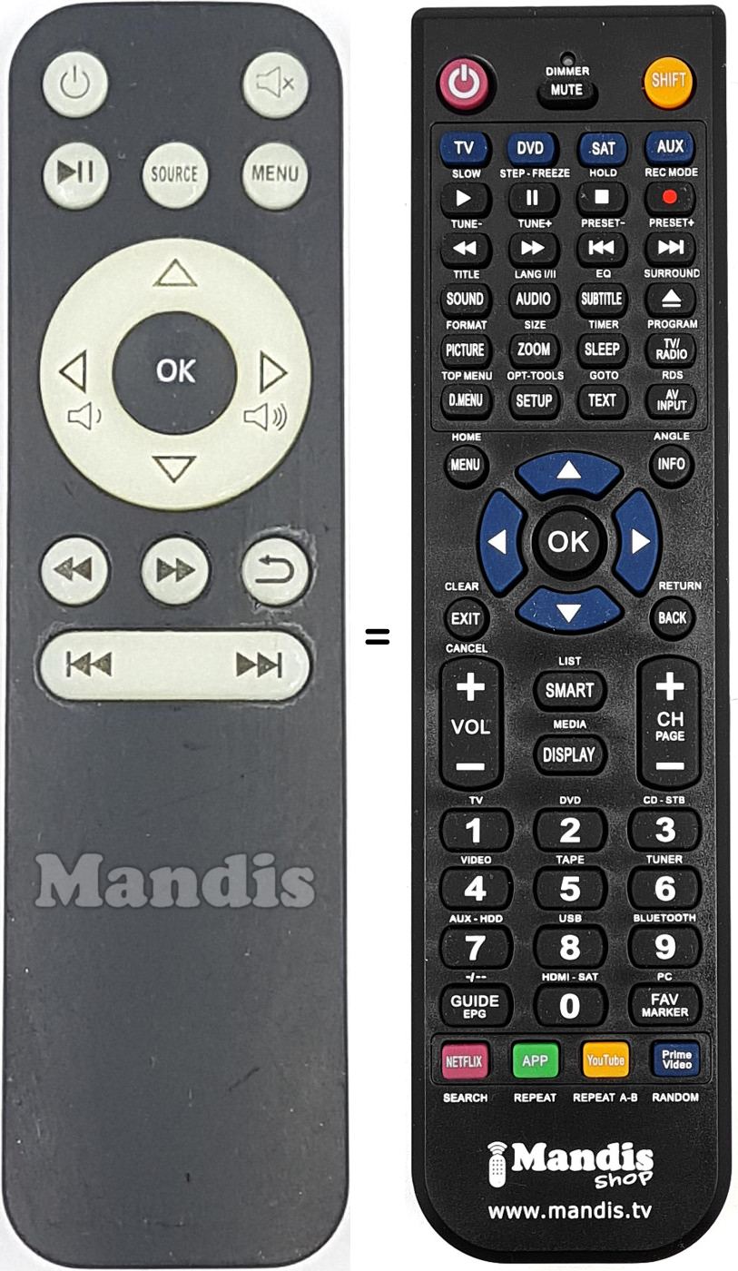 Mando a distancia equivalente REMCON2177