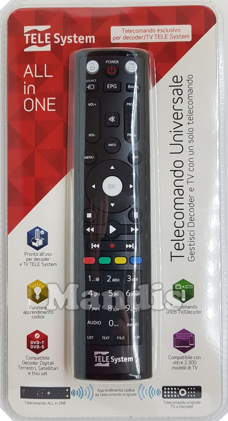 TELESYSTEM 58040107 original remote control