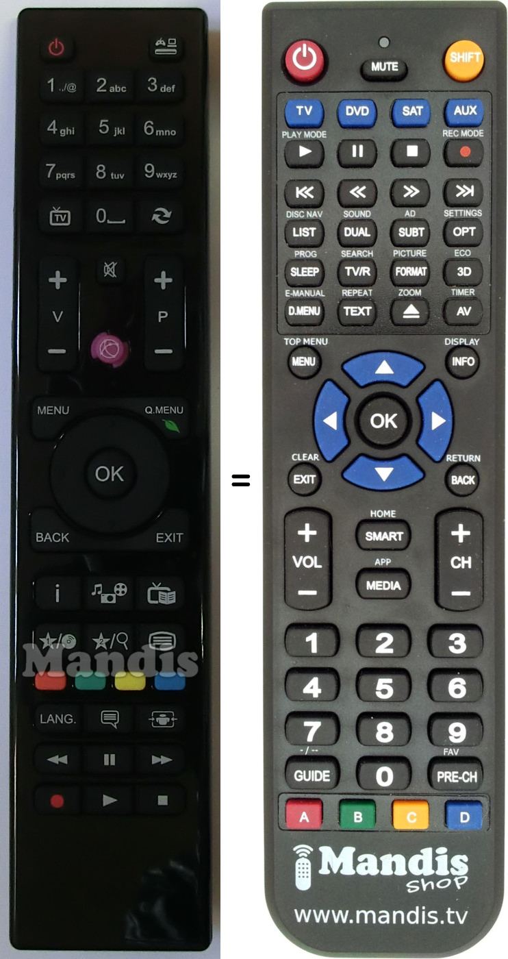 *NEW* Genuine TV Remote Control for Telefunken T40FX182DLP