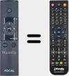 Replacement remote control for FOCAL004