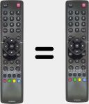 Télécommande d'origine RC3000E02 (04TCLTEL0231)