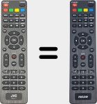 Télécommande d'origine RM-C3411 (135D0DVB0026G)