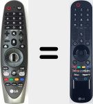 Original remote control MR21GA (AKB76039701)