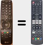 Universal remote control Universal TV LG