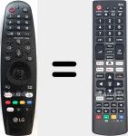 Universal remote control Universal TV LG