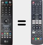 Universal remote control Universal TV LG