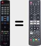 Télécommande universelle Universal TV LG