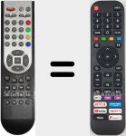 Télécommande universelle Universal TV Hisense