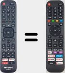 Universal remote control Universal TV Hisense