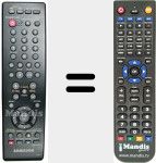 Replacement remote control for AK5900061A