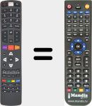 Replacement remote control for RC311 FUI1 (06-IRPT53-LRC311)