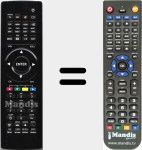 T&eacute;l&eacute;commande pour remplacer 08013248