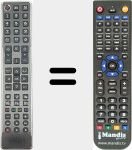 Replacement remote control for RC4937 (23167201)