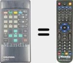 Mando a distancia sustituto de TELEPILOT 623 (296220570100)