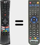 Replacement remote control for RC4390P (30101765)