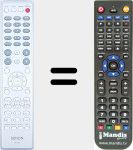 Replacement remote control for RC-1154 (307010080001D)