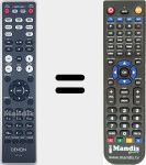 Replacement remote control for RC-1215 (30701024000AS)