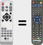 Télécommande pour remplacer 6710CMAM12A