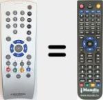 Replacement remote control for TELE PILOT 162C (720117138600)