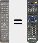 Replacement remote control for TM1270 (AA59-00838A)