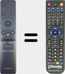 Replacement remote control for AH81-09748A