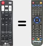 Replacement remote control for AKB74955322