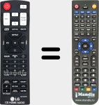 Replacement remote control for AKB74955362