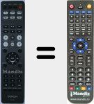 Replacement remote control for RC1204 (30701021500AS)