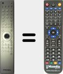 T&eacute;l&eacute;commande pour remplacer TP5 (759551601700)