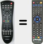 Replacement remote control for T810R1 (20419185)
