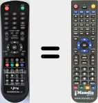Replacement remote control for iled14SPB19 Slim-v2