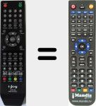 Replacement remote control for i-LED 24 (iled24SGB02)